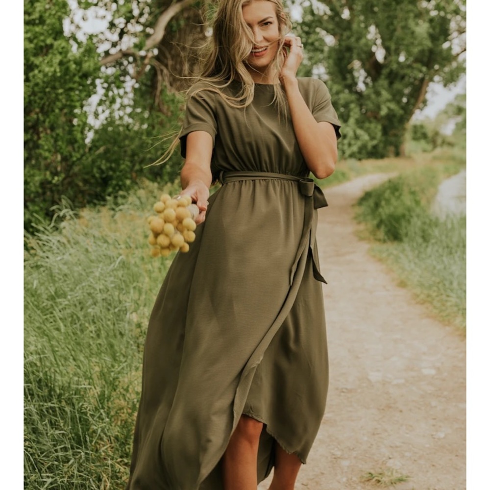 Roolee Taylor Jane Wrap Maxi Dress